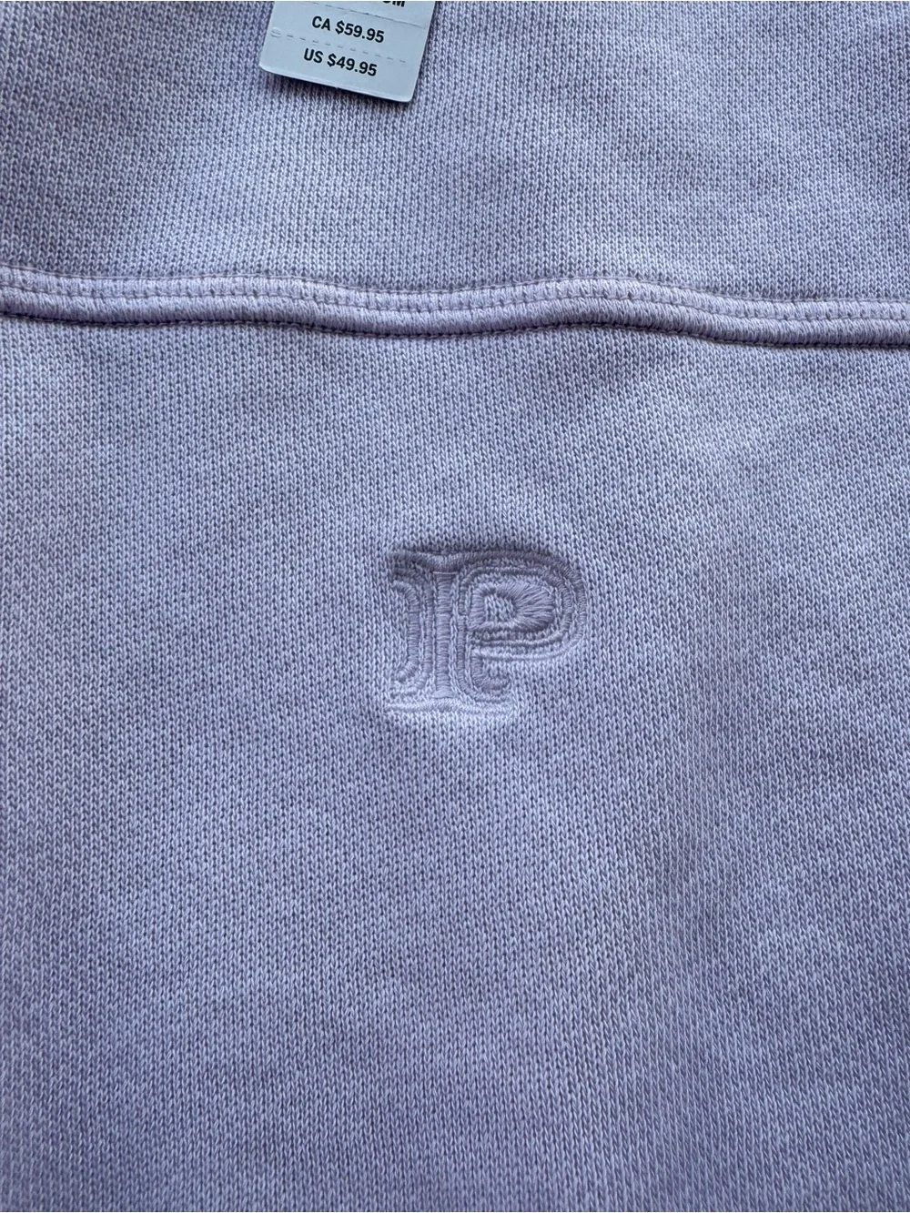 PINK Lavender Fleece Crewneck Sweatshirt Cropped Oversized Pullover